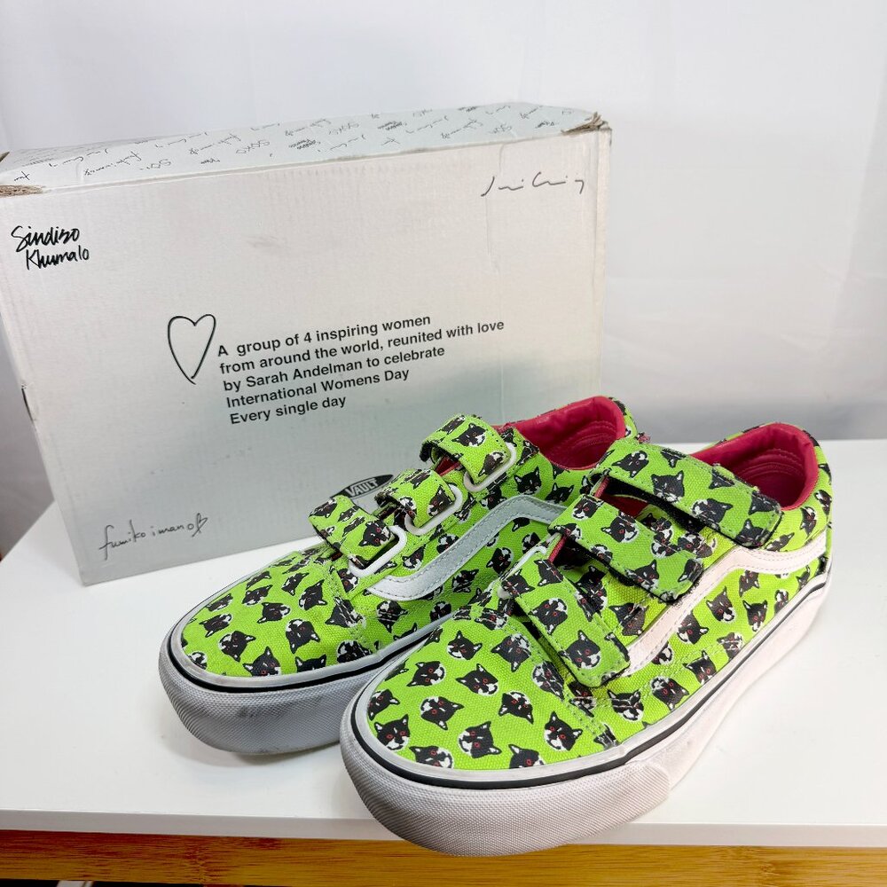 Vans Old Skool V Platform 💚🐱 Women’s 7 / EU 37